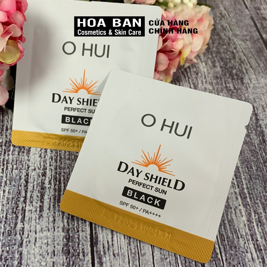 Gói kem chống nắng OHUI Day Shield Perfect Sun Black 1ml Sample