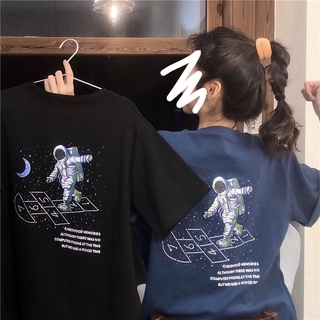 Áo Thun Nữ In Hình Phi Hành Gia Cá Tính