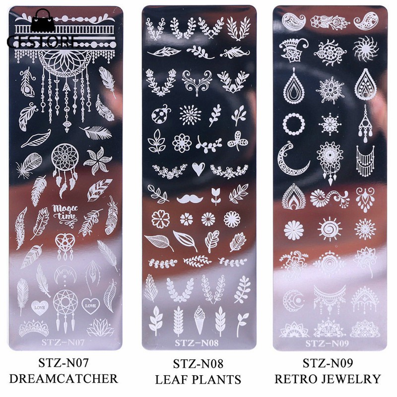 Bảng họa tiết hoa đẹp mắt dùng in trang trí móng tay