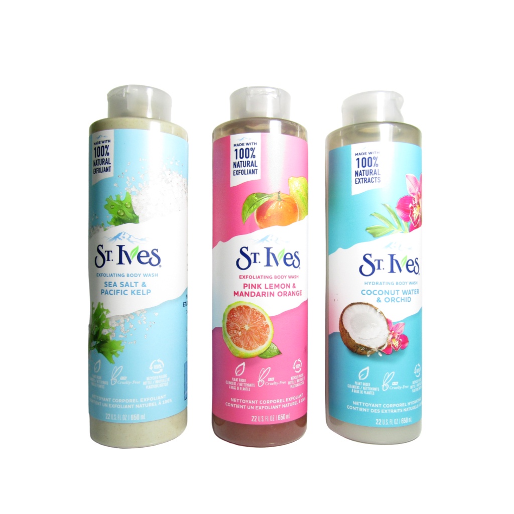 Sữa Tắm St.Ives 100% Thiên Nhiên 400ml &amp; 709ml