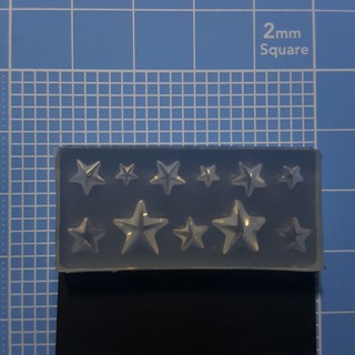 Khuôn 11 ngôi sao 5 cánh 3d sắc nét