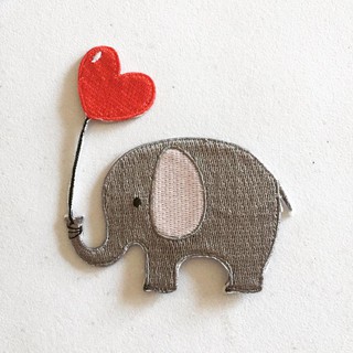 Miếng ủi thêu con voi patch ủi là thêu con voi sticker thêu ủi con voi