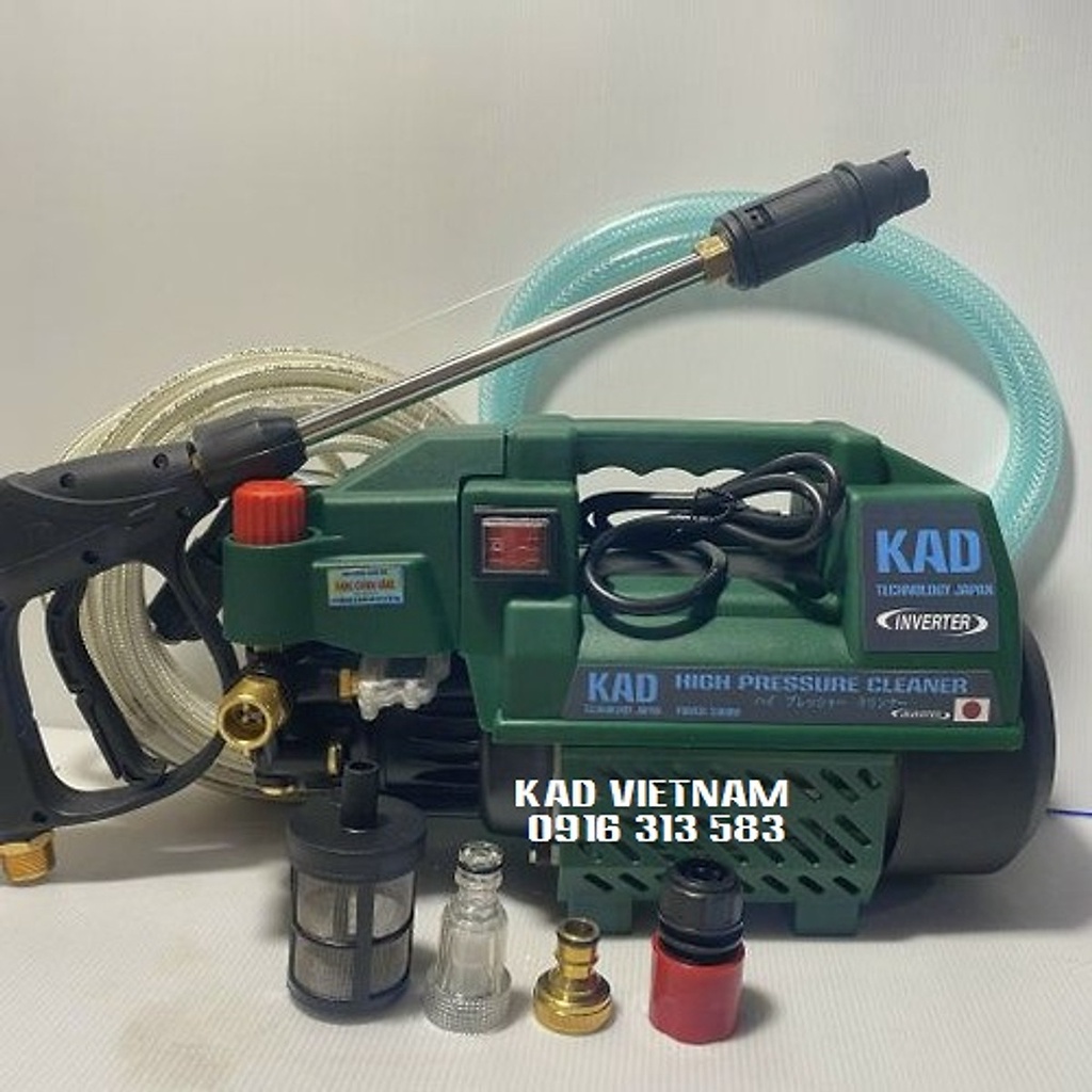 Máy rửa xe áp lực cao KAD JAPAN- KD 3568,Điều chỉnh được áp lực phun, Phù hợp cho mọi công việc