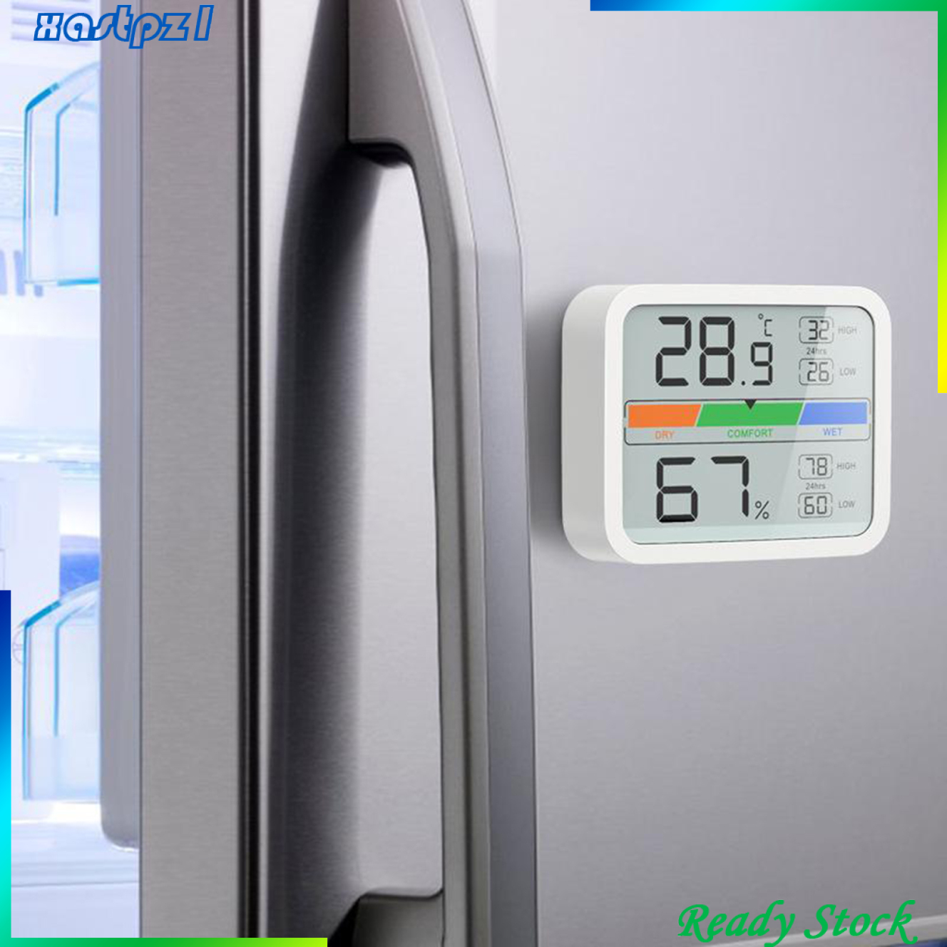 [Ready Stock]Digital LCD Thermometer Hygrometer Humidity Temperature Meter for Basement