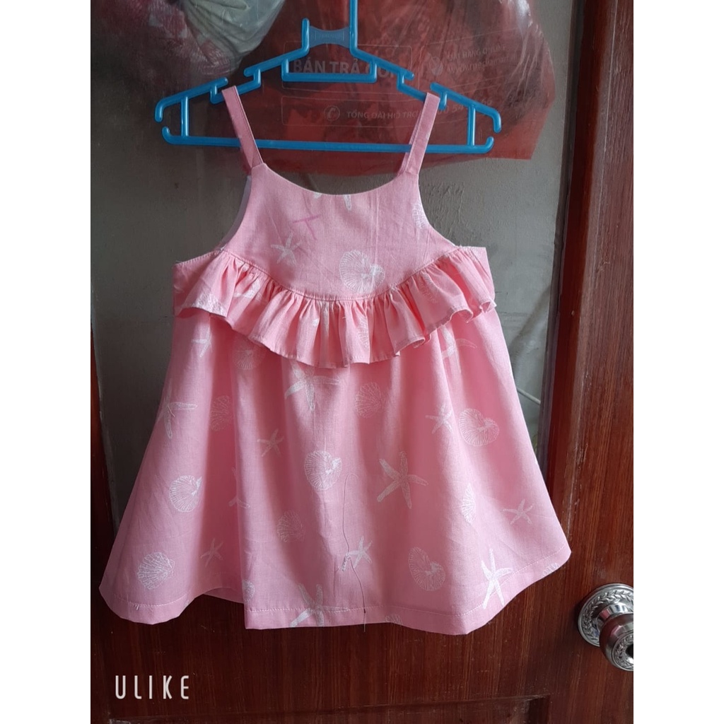 RẬP GIẤY - Đầm dây yếm bèo KR048