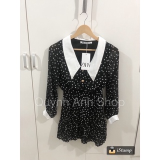 [ORDER-ẢNH THẬT]V010 Váy đầm mini chấm bi