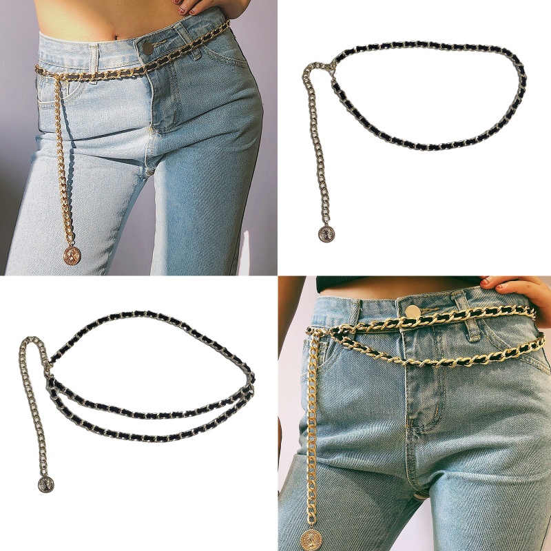 Dây Xích 1 / 2 Lớp Đeo Thắt Lưng Quần Trang Trí Cho Thanh Thiếu Niên