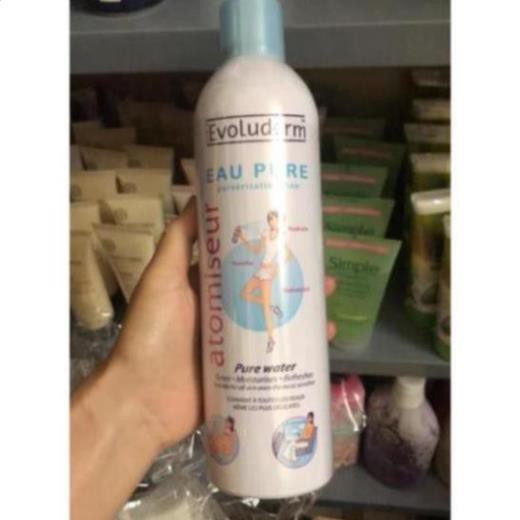 Xịt Khoáng [Dùng Là Mê-Hàng Auth]  Xịt Khoáng Cấp Ẩm Evoluderm Atomiseur Eau Pure Pháp | BigBuy360 - bigbuy360.vn