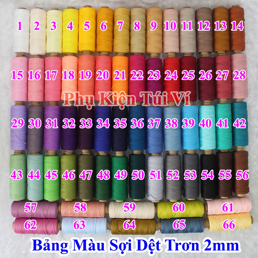 Sợi Dệt Trơn (Mã Màu: 01 - 48)