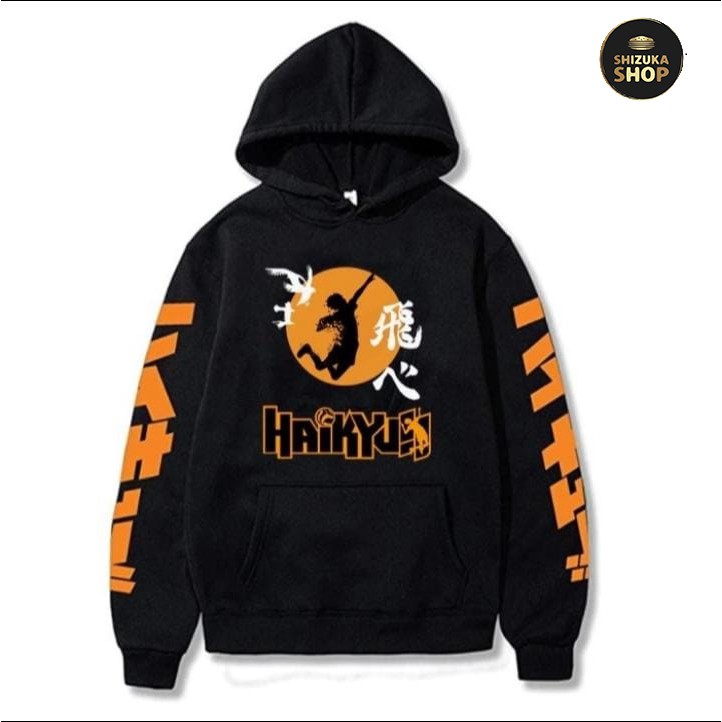 Áo Khoác Hoodie In Hình Anime Shizuka Shop - Haikyuu Hinata Kageyama Karasuno