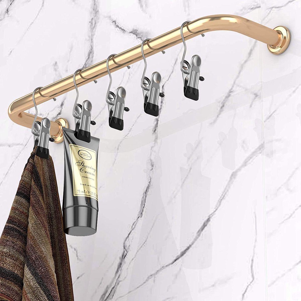 Kẹp Inox Treo Nón / Giày Dép Chịu Tải Nặng Tiện Dụng
