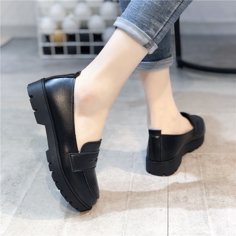 Giày Da Đế Dày Size Lớn 32-45 41 42 Phong Cách Lolita Nhật Bản Cho Nữ