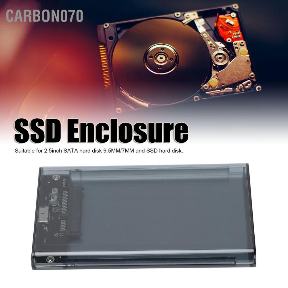 [Hàng Sẵn] Hộp ổ cứng Hdd Box Usb 3.0 SATA Cho Giao Diện HDD / SSD 2.5inch 7 / 9.5mm【Carbon070】