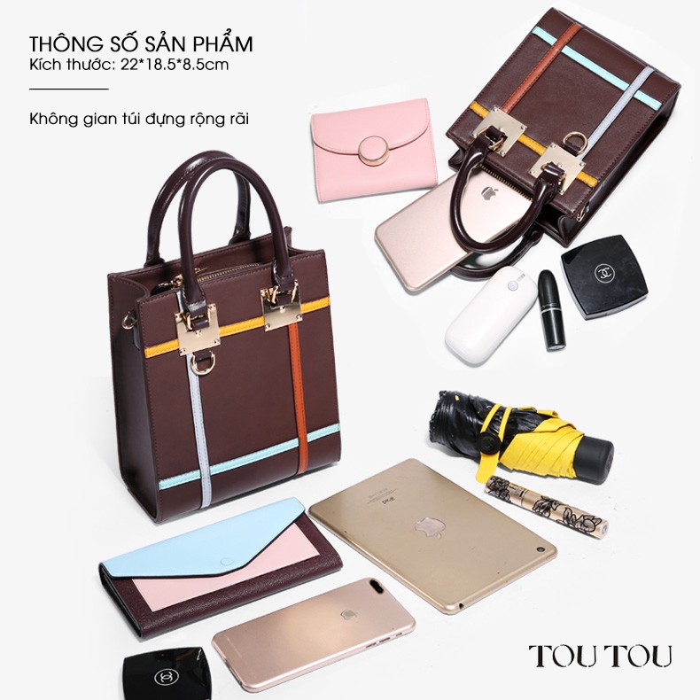 Túi đeo vai TOUTOU nữ dáng vuông sang trọng và thời trang T7796