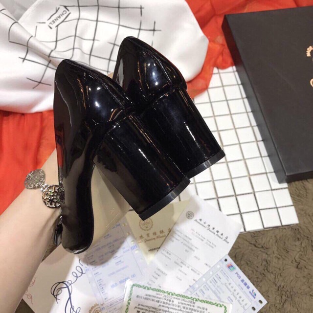 Salvatore pump vara luxbow mới gót 7p  ✔️Sz: 35-38 360k