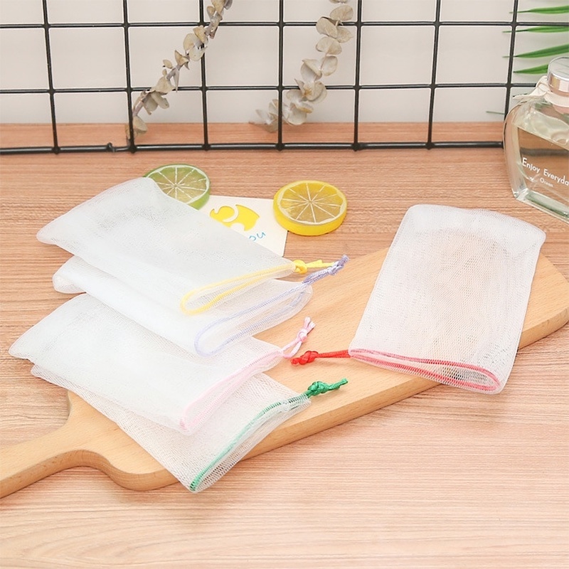 1 Túi Lưới Tạo Bọt Xà Phòng Rửa Mặt