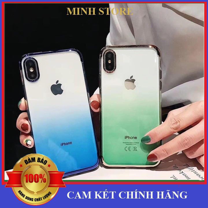 [Giảm Sốc] Ốp Dẻo Viền Crom  Cầu Vồng Hot Hit Iphone 6 6Plus 7Plus 8 8Plus X Xs Xsmax - Pin Dự Phòng Store