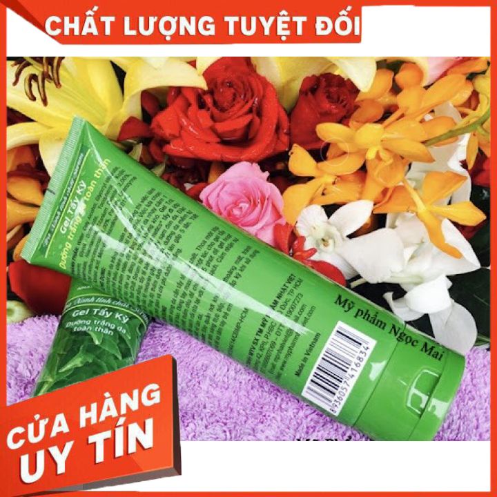 Gel Tẩy Tế Bào Chết Trà Xanh Nhật Việt 100ml-giúp tẩy sạch lớp da sần sùi -giúp thông thoáng lỗ chân lông- da sáng mịn