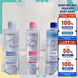Nước tẩy trang l'oréal micellar wate 3 in 1