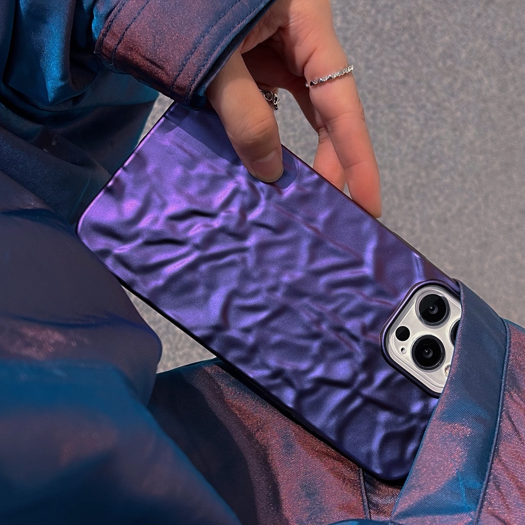 Ốp Điện Thoại Chống Sốc Màu Tím Cho iPhone 13/12/11/X/8/7P