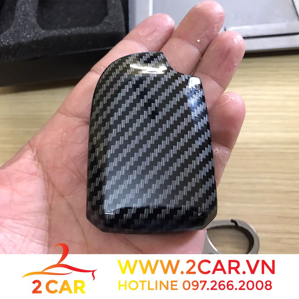 Ốp chìa khóa carbon xe Vios/Yaris 2019-2021 vân Cacbon cao cấp