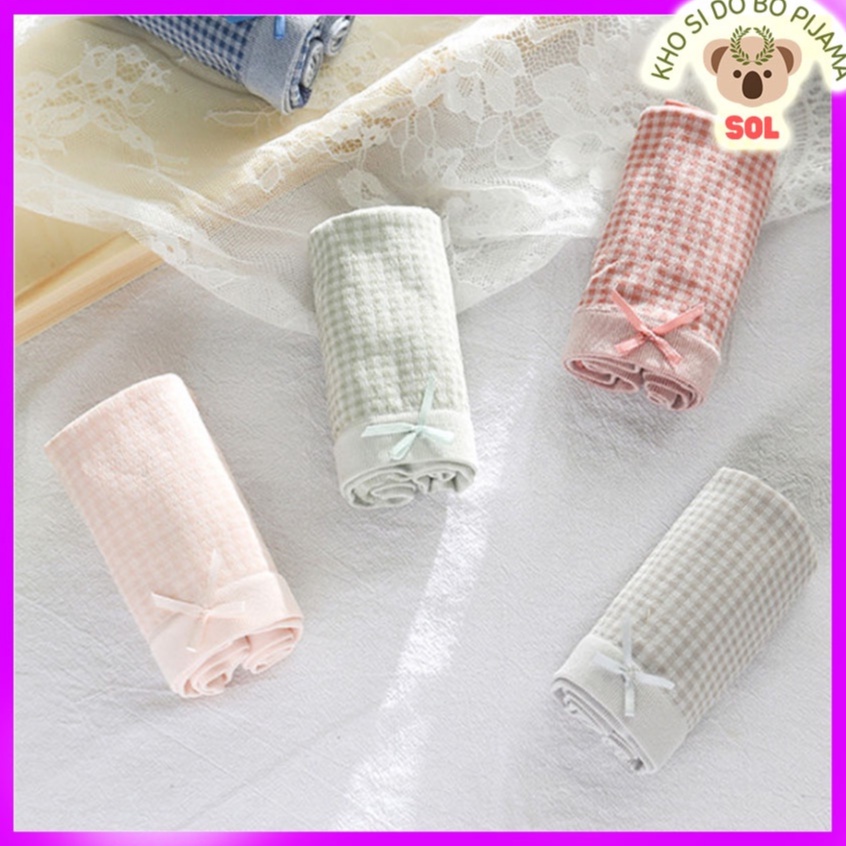 Quần Lót Nữ cotton caro thiết kế siêu gợi cảm quyến rũ 40-58kg