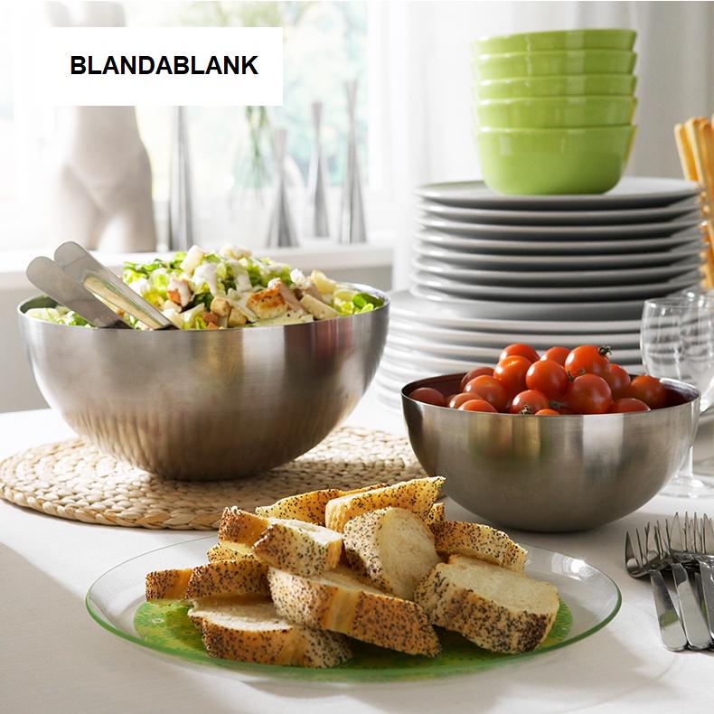 Tô INOX trộn salad, trộn bột, ướp thực phẩm BLANDABLANK