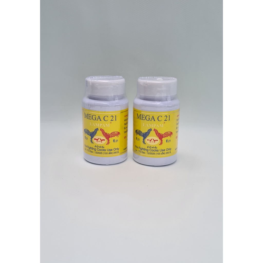 MEGA C21 CHO GÀ CHỌI, GÀ NÒI, GÀ ĐÁ. BỒI BỔ GÂN CỐT, TĂNG BO ĐÁ, BỀN SỨC CHO GÀ ĐÁ. LỌ 100 VIÊN