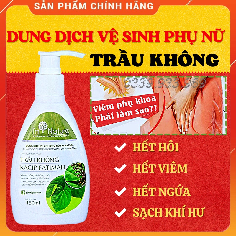 (+Quà) Dung Dịch Vệ Sinh Phụ Nữ Trầu Không I'm Nature 150ml