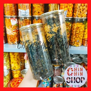 Rong biển cháy tỏi ăn liền lon 200g, giòn thơm, đậm đà - ĂN VẶT CHIN CHIN.