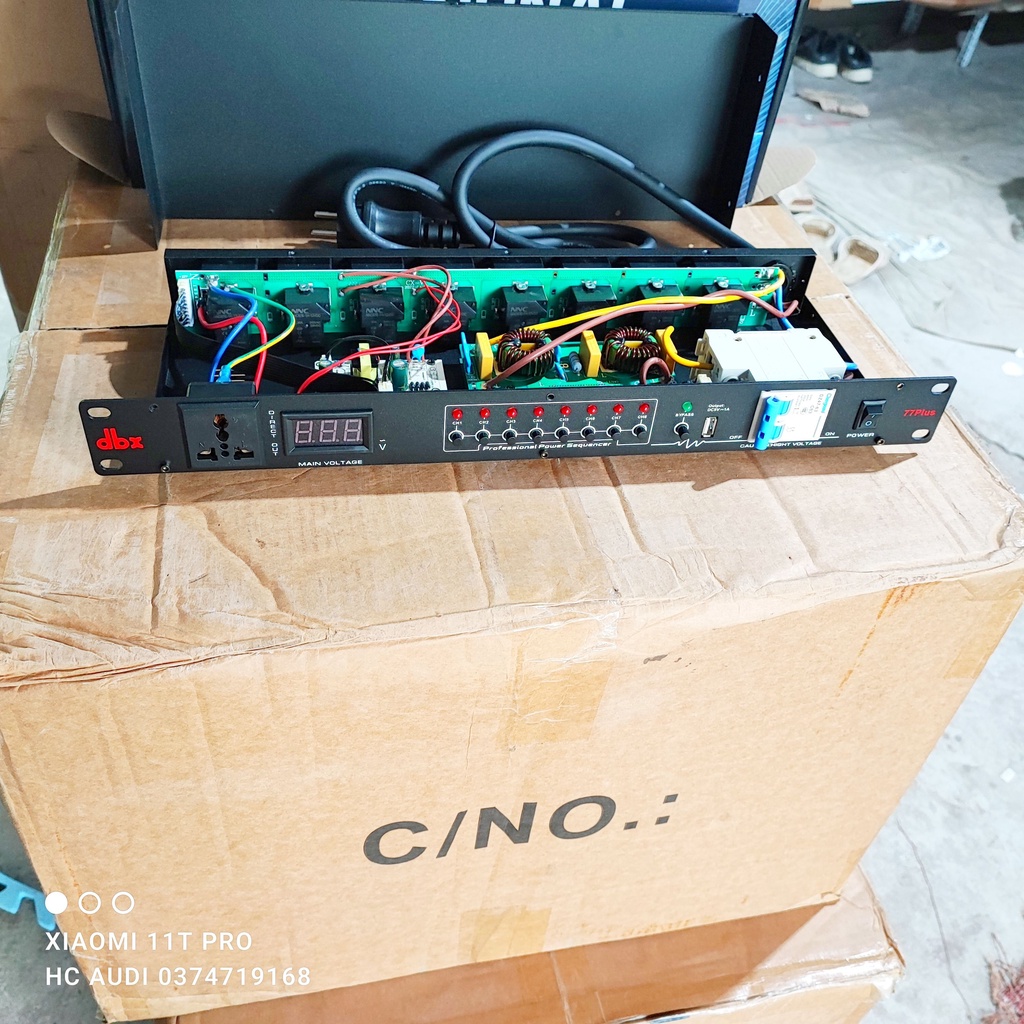 Quản lý nguồn DBX 77 plus 77plus có lọc nguồn khử nhiễu bảo vệ quá tải , ngắn mạch cho hệ thống điện gia đình