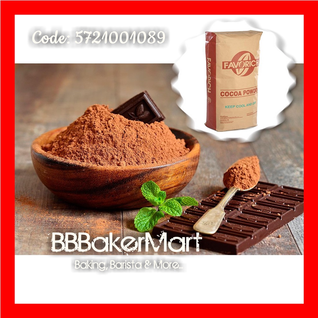 Bột Cacao ĐẮNG Malaysia hiệu FAVORICH - Gói 100gr