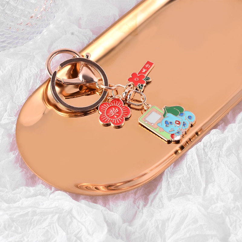 Móc khóa Miss Zoe bằng kim loại hình mèo dễ thương với 8 kiểu dáng tùy chọn