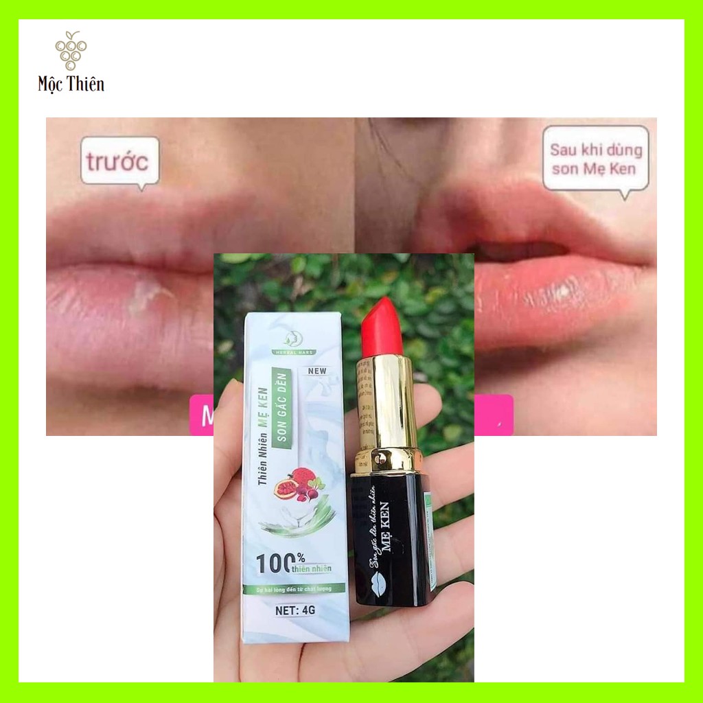 Son Dưỡng Môi Gấc Dền Mẹ Ken 4g - Dưỡng Ẩm, Mờ Thâm Và Chống Nắng Giúp Dưỡng Hồng Môi [Mộc Thiên] | BigBuy360 - bigbuy360.vn