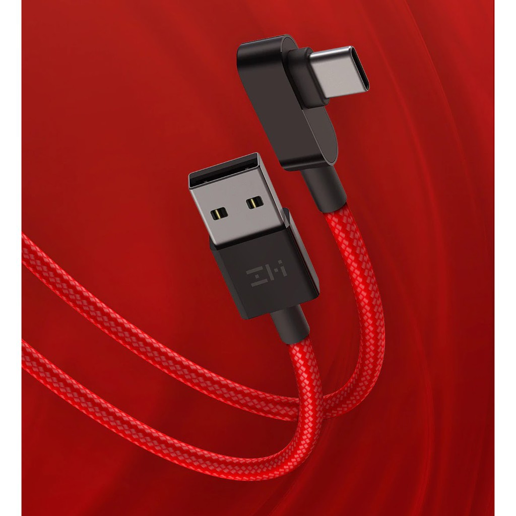 Cáp sạc Type - C Xiaomi ZMI AL755 1.5m vuông góc tiện lợi khi chơi game cao cấp chính hãng - Minh Tín Shop