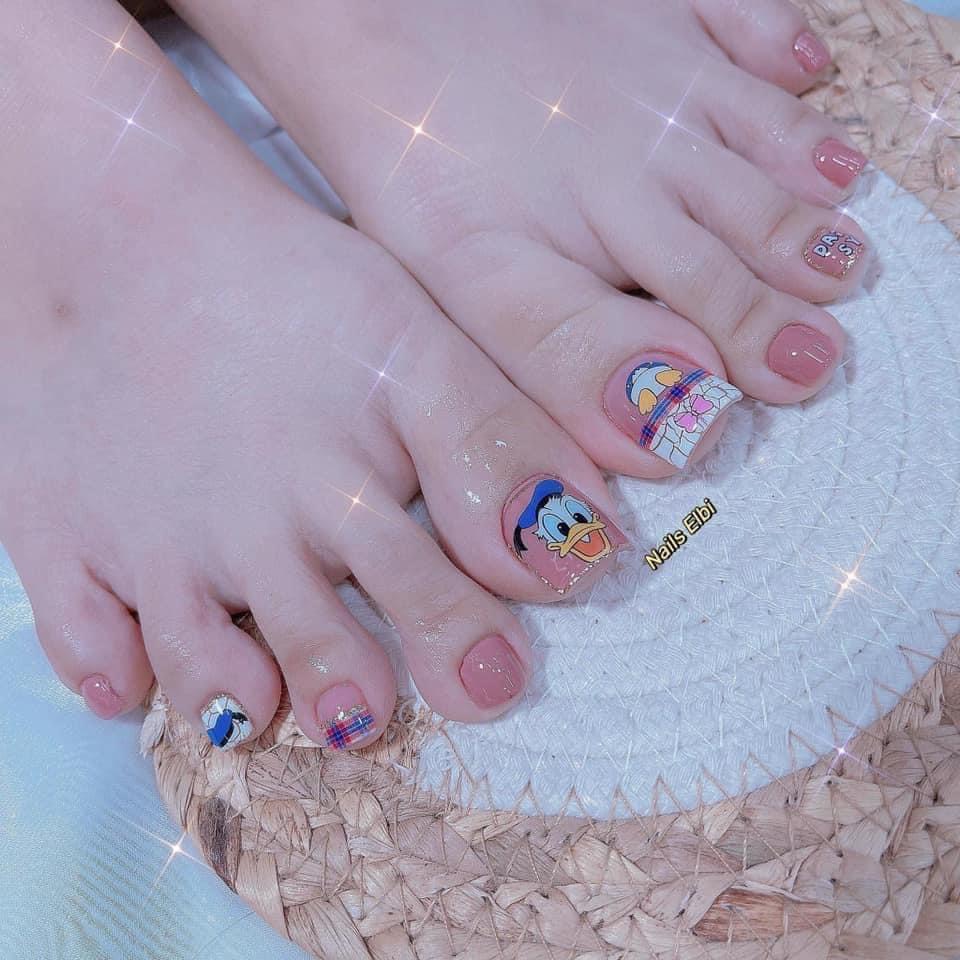 Stick nail mẫu vịt donal siêu cute