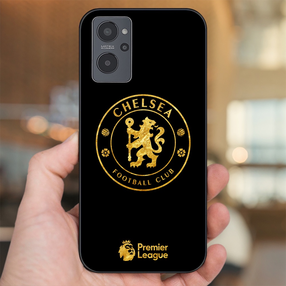Ốp lưng Realme 9i viền đen in hình Chelsea FC