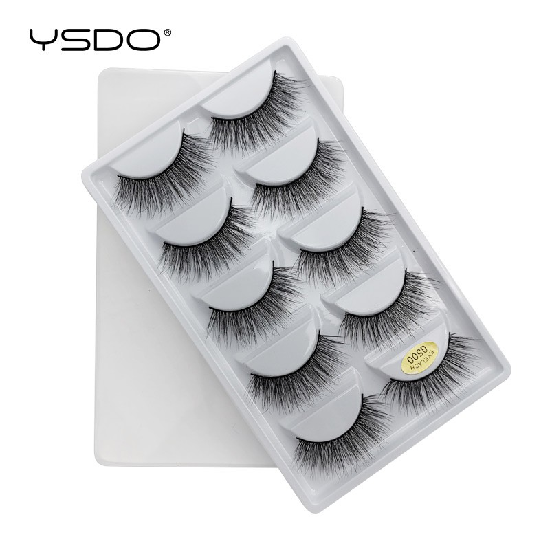 Set 5 Cặp Lông Mi Giả 3D Dài Cong Mềm Có Thể Tái Sử Dụng