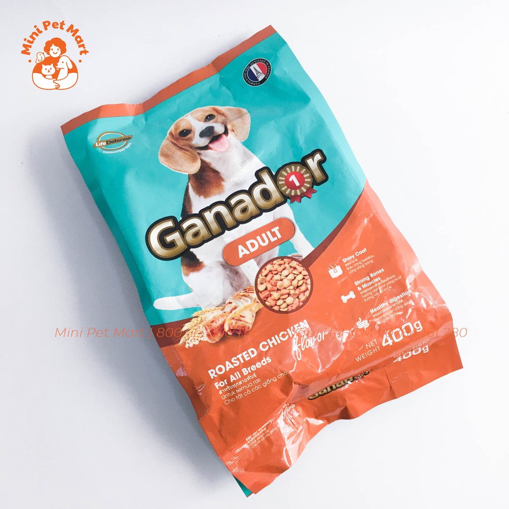 Thức ăn hạt cho chó trưởng thành GANADOR 400g - Vị gà nướng