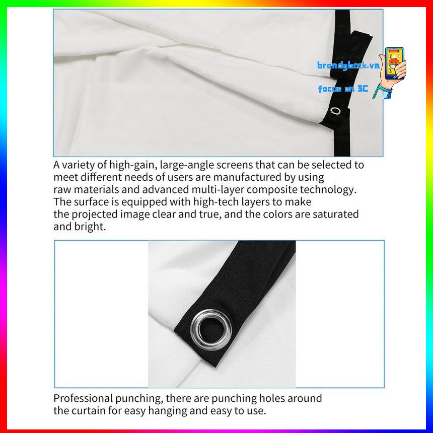 Màn hình máy chiếu 72 inch cho rạp hát văn phòng tại nhà Rèm độ nét cao 16: 9