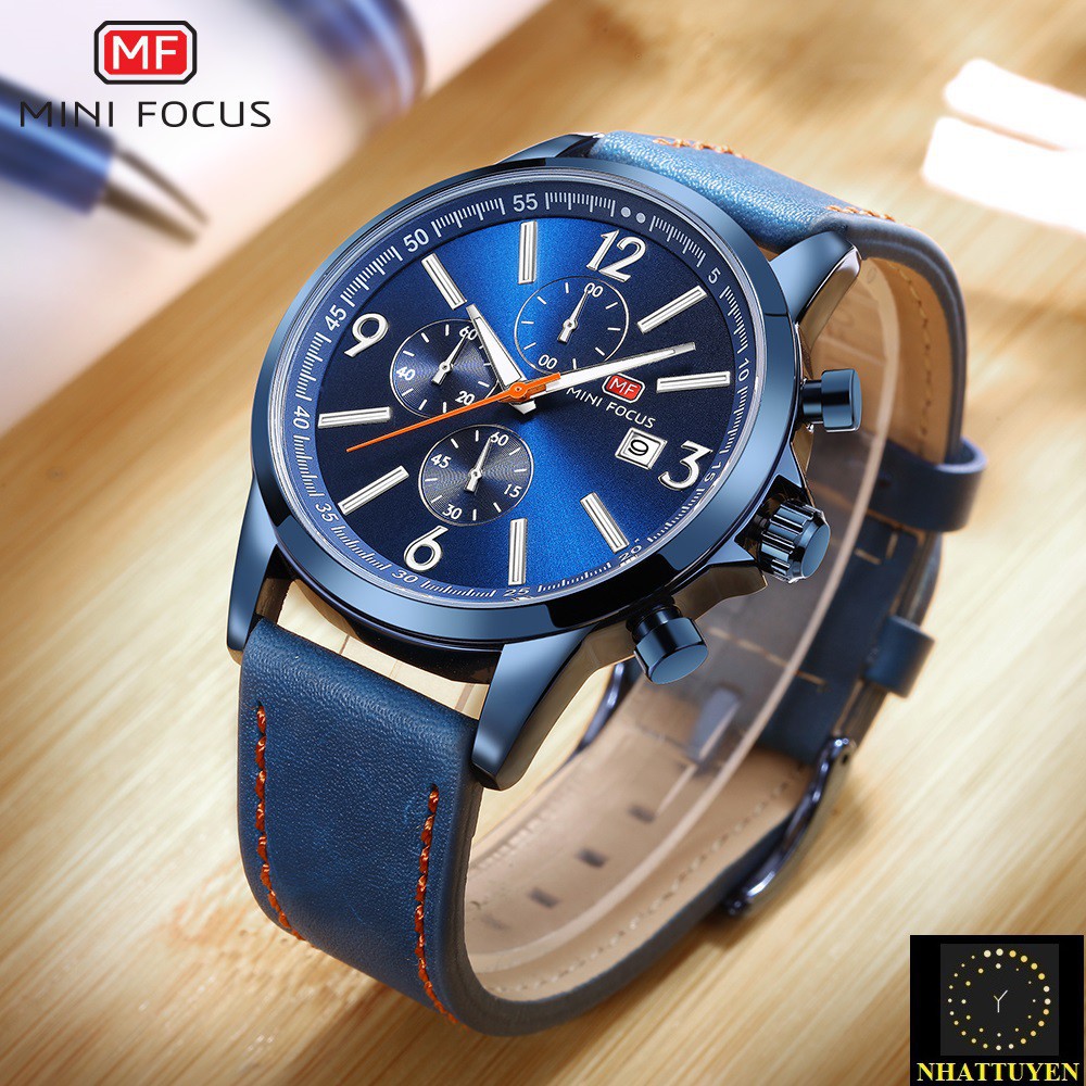 [ xả kho ] ĐỒNG HỒ NAM MINI FOCUS 0084 DÂY DA CAO CẤP, KIỂU DÁNG MẠNH MẼ