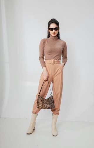 Áo len cổ lọ dáng ôm