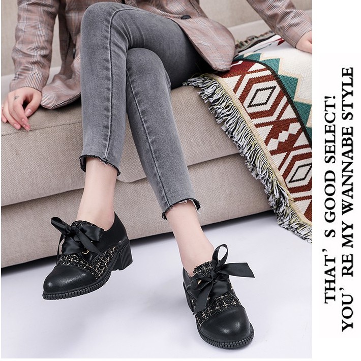 Giày oxford nữ MPS252 phong cách tiểu thư Hàn Quốc - Mery Shoes