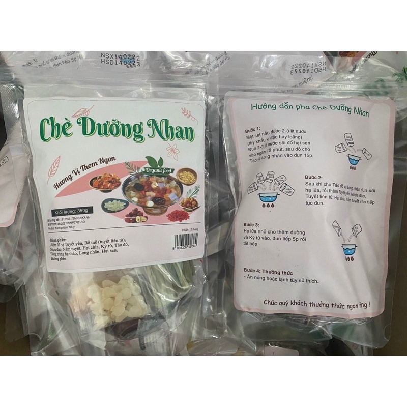 Set chè dưỡng nhan nấu 10ly hương vị thơm ngon