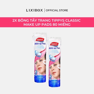 Combo 2 bông Tẩy Trang Tippys 80 Miếng