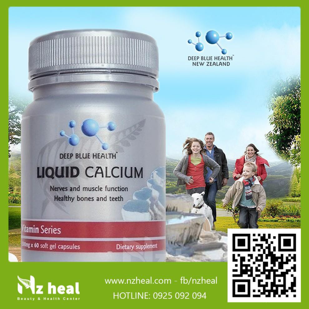 [Hỏa tốc] Viên Bổ Sung Canxi Deep Blue Health Liquid Calcium (60V)