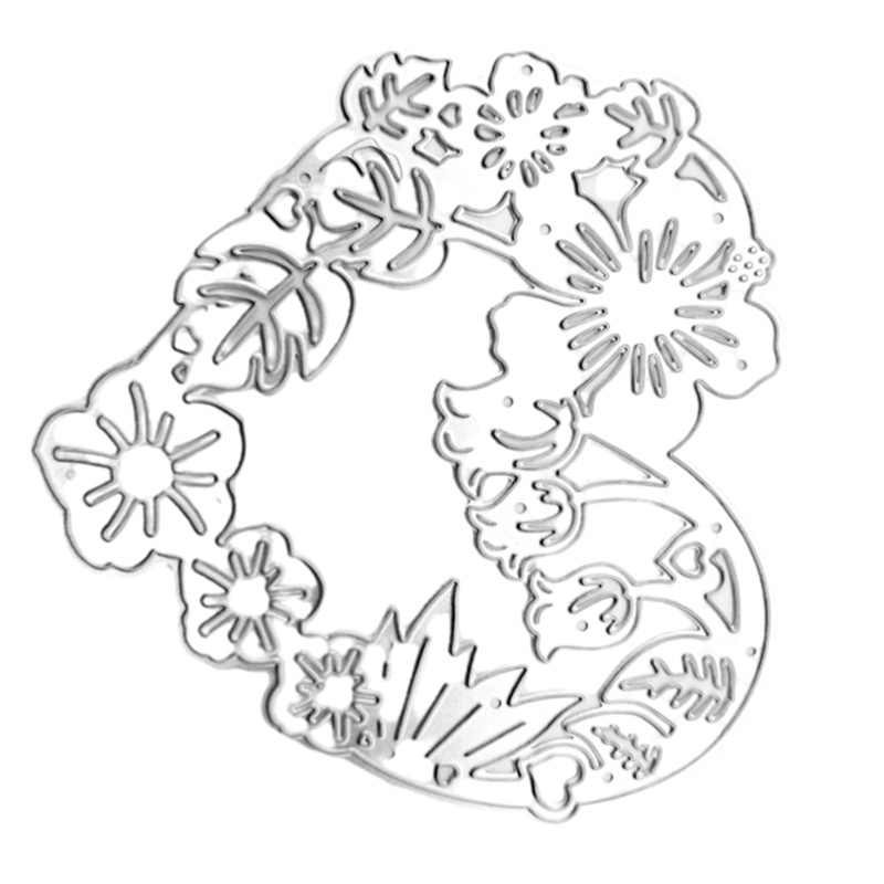 Khuôn Cắt Giấy Kim Loại Hình Hoa / Trái Tim