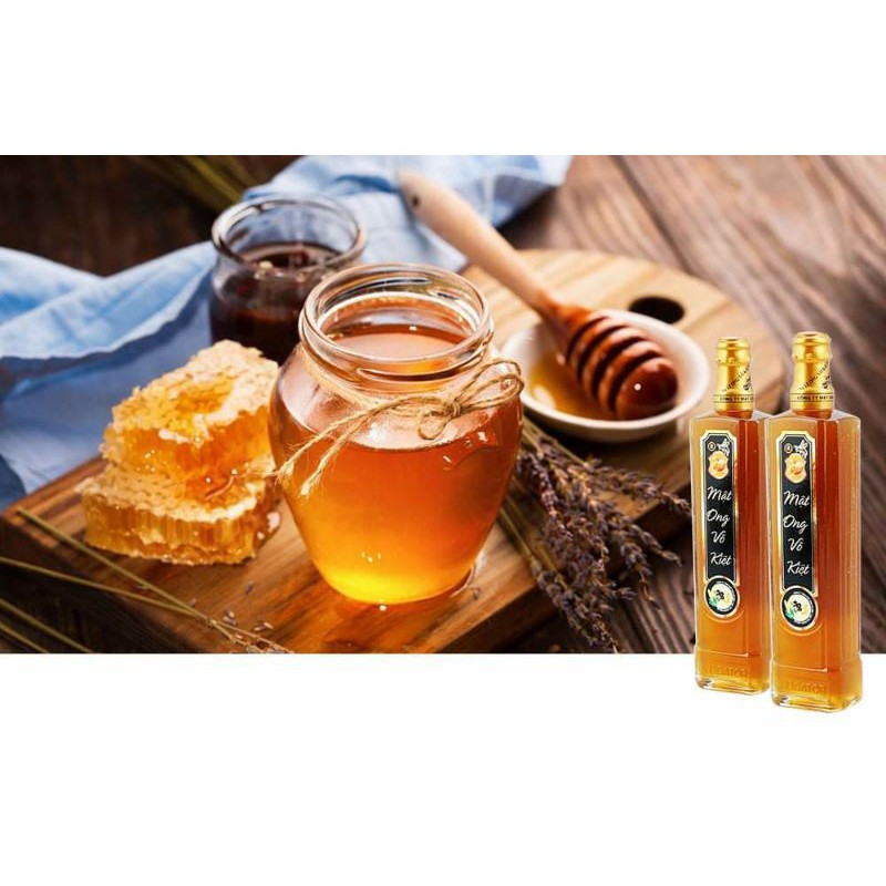 Võ Kiệt Combo 2 chai mật ong nguyên chất (500ml)&lt;br&gt;Tặng ngay: 2 hủ viên nghệ mật ong vàng/đen (120g/hủ)