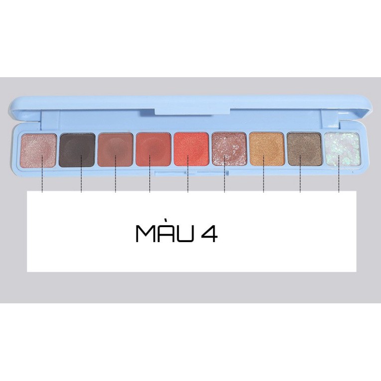 Phấn mắt Lameila 9 ô Colour geometry eyeshadow hàng nội địa Trung Lylya Store