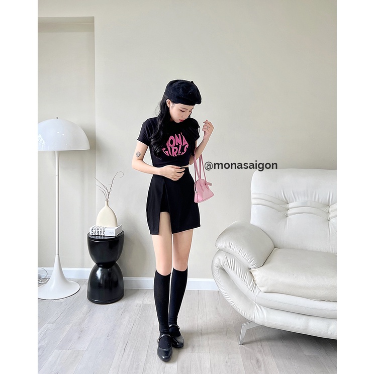 Áo croptop thun Y2K MONÁ - MONA CROPTOP